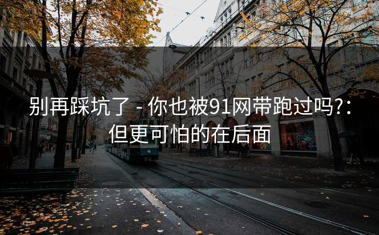 别再踩坑了 - 你也被91网带跑过吗?：但更可怕的在后面